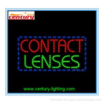 CONTACT LENSES animated led sign